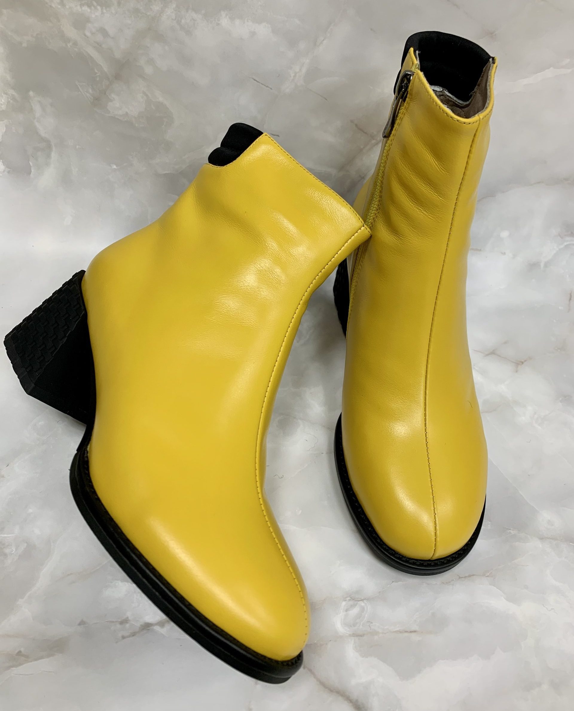 Ботинки женские зима МАИНИЛА желтые - Интернет магазин обуви